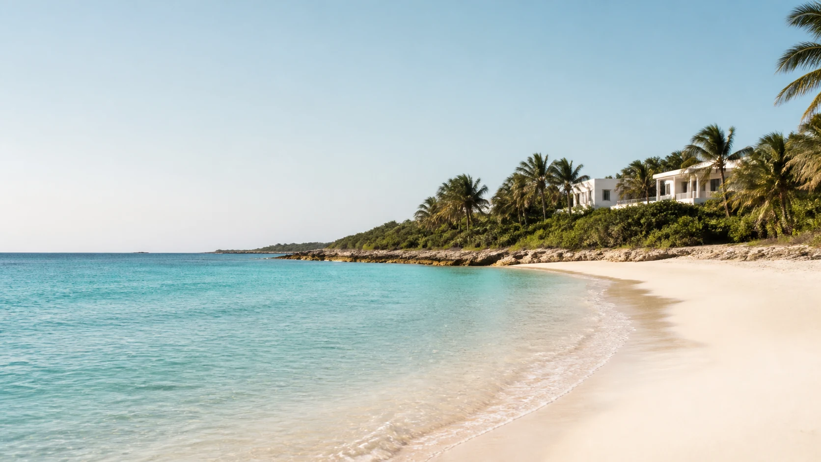 Coastal villa setting